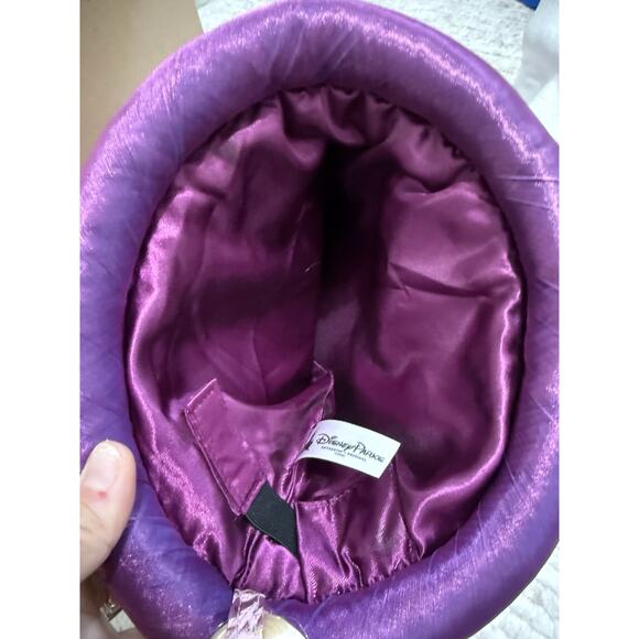 Disney Parks Rapunzel Princess Hat Adjustable Adult Pink Purple Gold Veil Braid - Picture 6 of 8